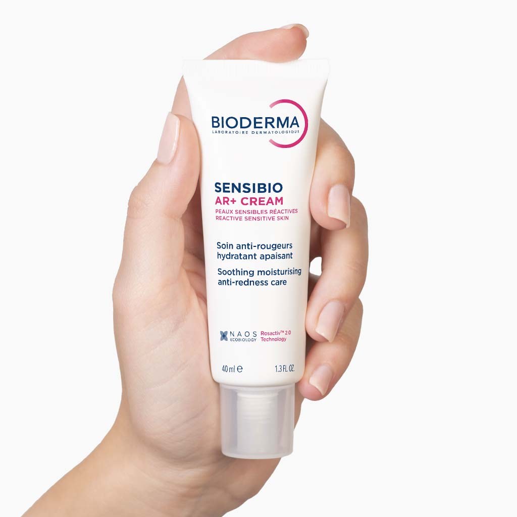 Bioderma Sensibio AR+ Cream 40ml face cream in use