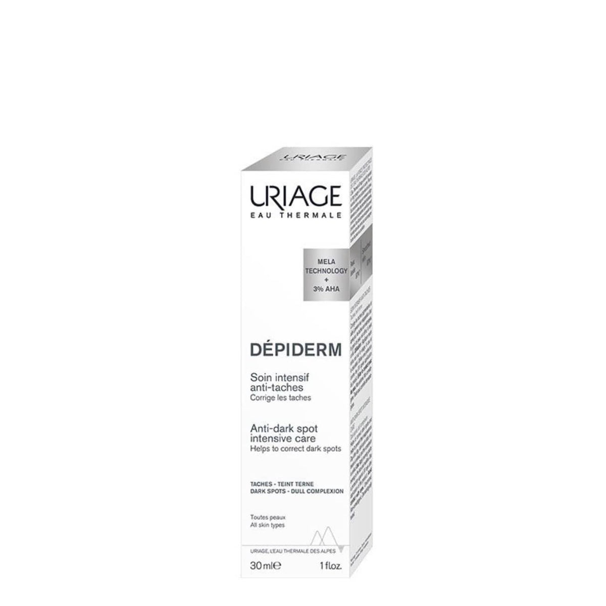 Uriage Depiderm Anti-Dark Spot Intensive Care 30ml dark spot care packaging